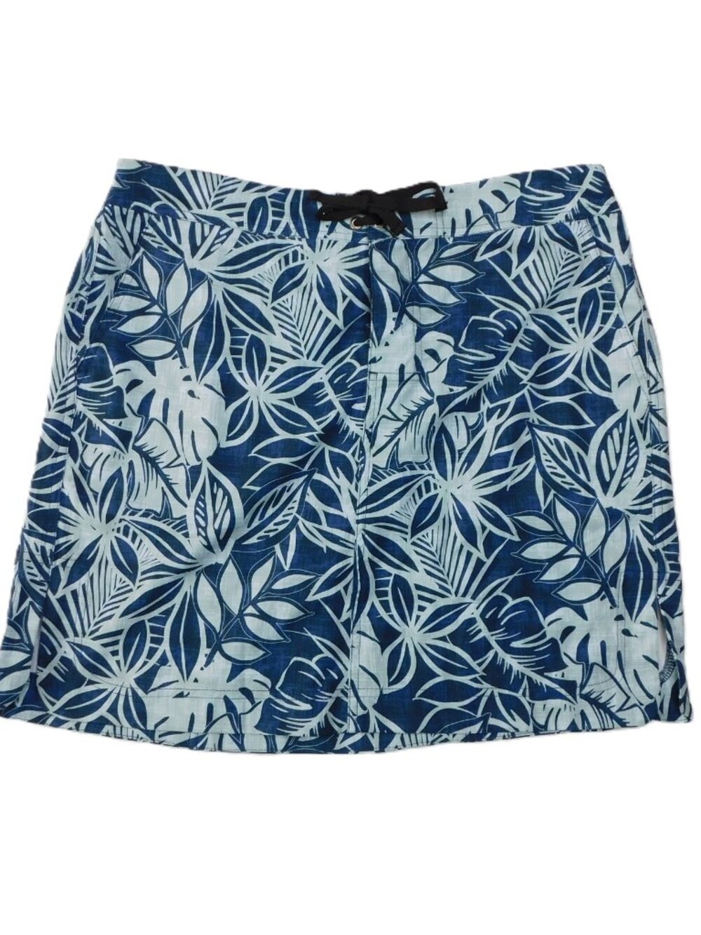 Ripskirt Blue and White Hawaiian Palm Leaves Sport Skirt | Beach | EUC | Large